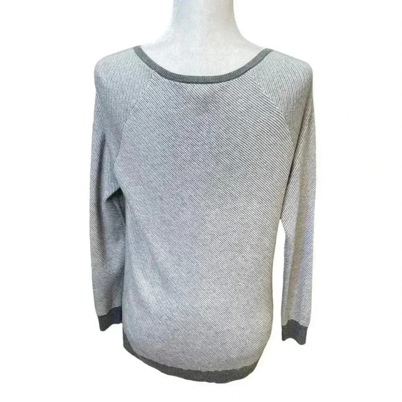 Soft Joie Bini Grey Textured Crewneck Sweater Size XS - Picture 3 of 7